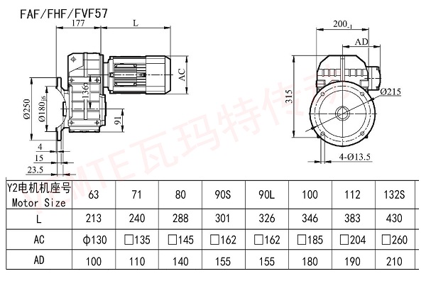 FAF FHF FVF 57減速機(jī)圖紙